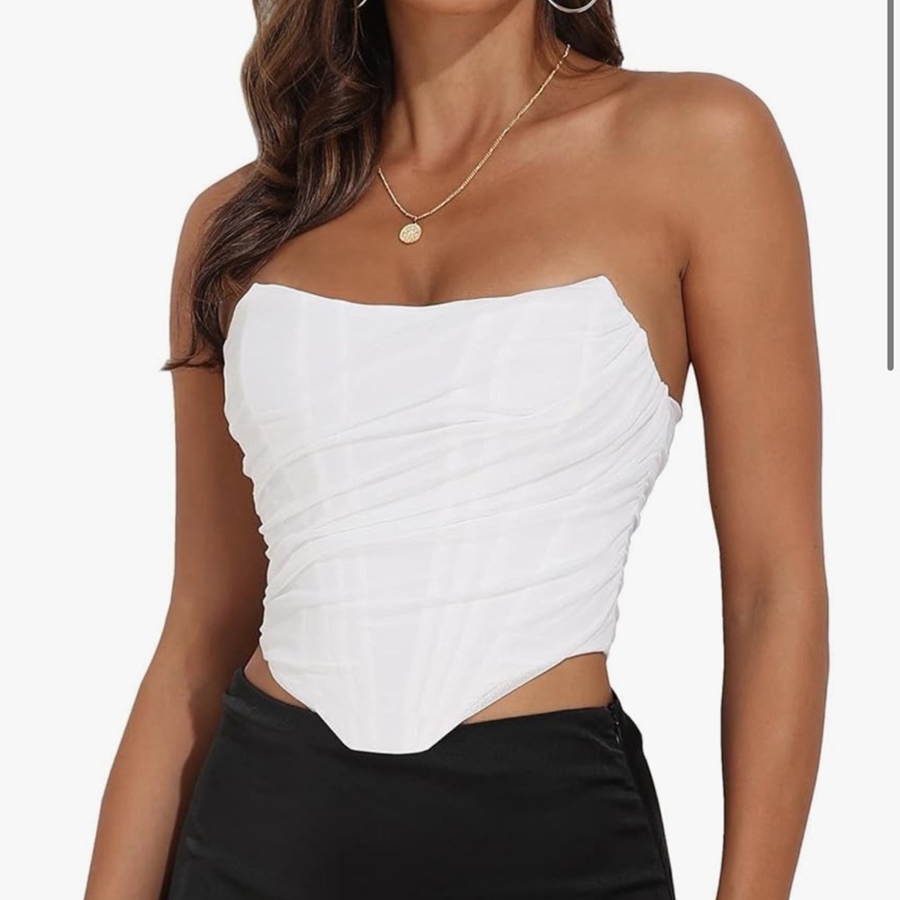 Amazon vintage zip back corset size 8-10